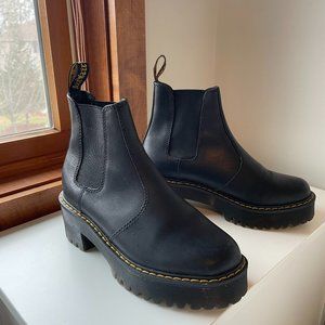 Dr. Martens Black Platform Chelsea Boots Size 6 Women